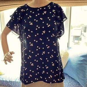 Ann Taylor Daisy Short sleeve Top - NEW